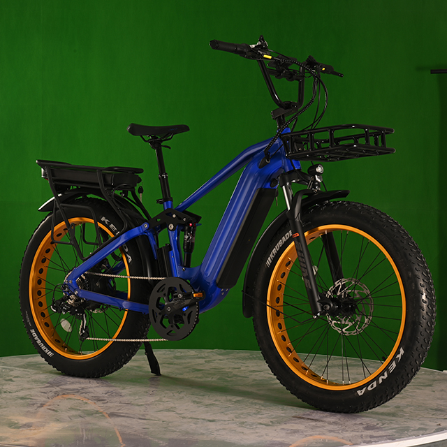Double batterie EletCirc Bike High Power Electric Fat Tire Bike 1500W MORPE MOTEUR