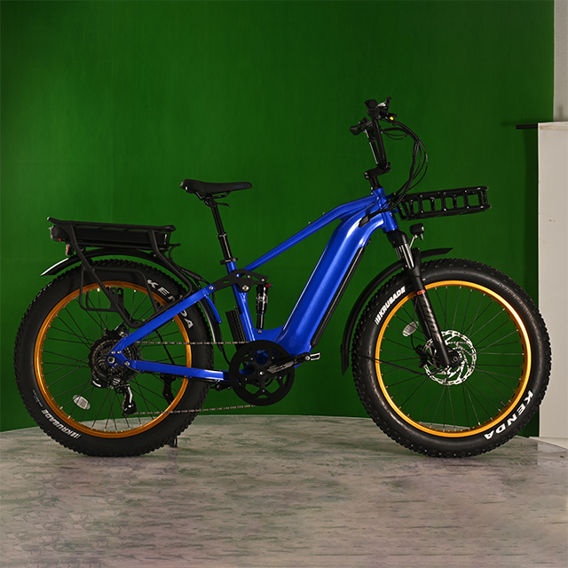 Double batterie EletCirc Bike High Power Electric Fat Tire Bike 1500W MORPE MOTEUR