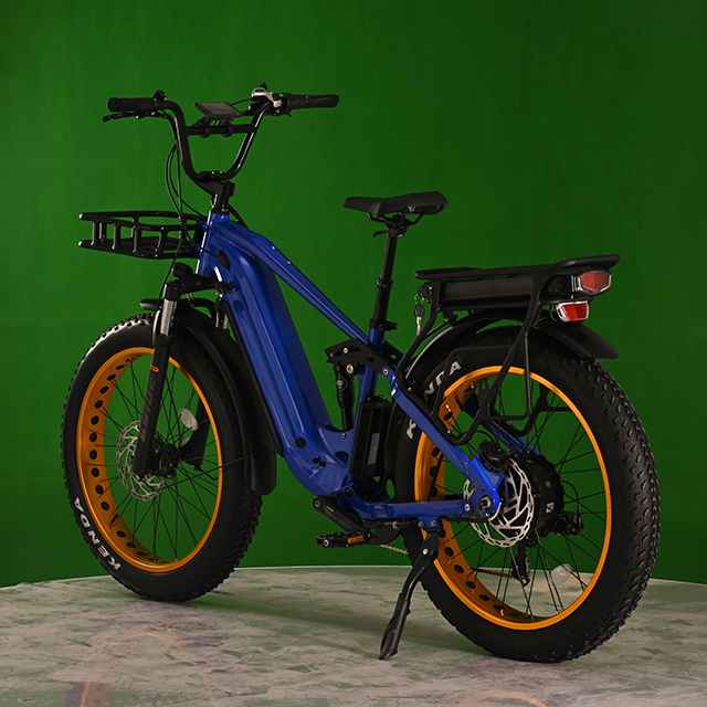Double batterie EletCirc Bike High Power Electric Fat Tire Bike 1500W MORPE MOTEUR