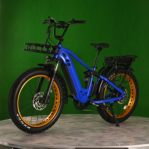Double batterie EletCirc Bike High Power Electric Fat Tire Bike 1500W MORPE MOTEUR